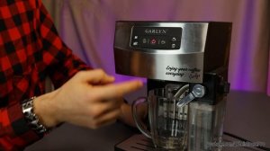 Очистка от накипи кофеварки Garlyn L70 - Мигает желтая ламп