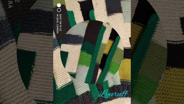 Кофта из остатков пряжи  1.