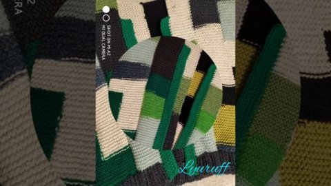 Кофта из остатков пряжи 1.