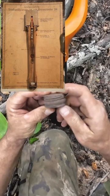 Колпачок немецкой гранаты "колотушка" ВОВ WW2 #shorts #metaldete смотреть онлайн