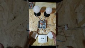 Простое Подключение Выключателя, Лампочки и Розетки В