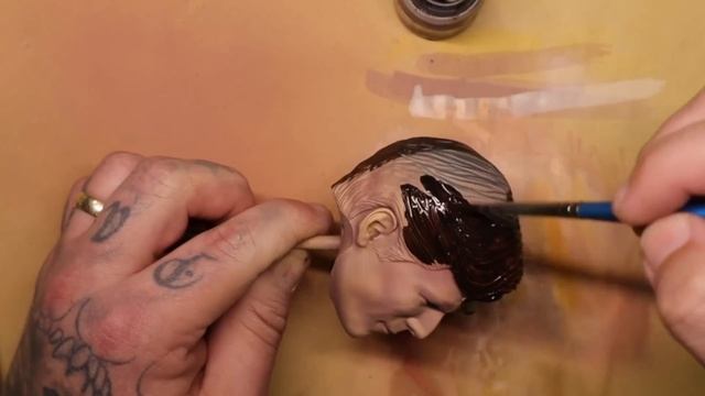 Painting Superman  How to Paint Faces and Skin Tone with Acrylic Paints