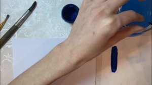 Гжель  Кистевой мазок