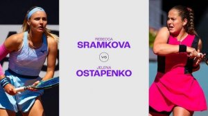 08.05.2025. Елена Остапенко - Ребекка Шрамкова. WTA 1000 Rome. Jelena Ostapenko - Rebecca Sramkova