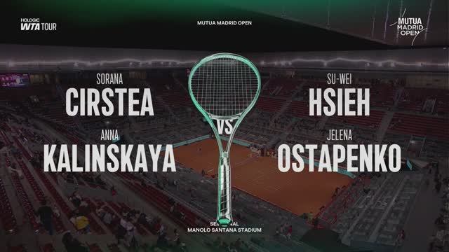 02.05.2025. Сорана Кырстя/Анна Калинская - Се Шувэй/Елена Остапенко. WTA 1000 Madrid
