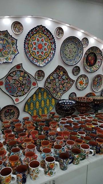 Магазин керамики в Риштане, Узбекистан.      #риштан   #ке смотреть онлайн