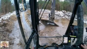 Строительство, дорога в лесу, очередной обзор