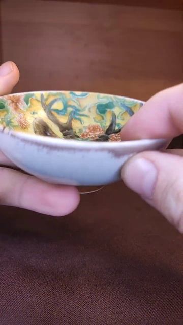 Шикарная пиала "Хранитель леса" дровяной обжиг из Цзин смотреть онлайн