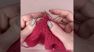 Двойная петля в лицевом ряду