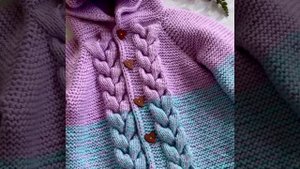 вязаный детский кардиган