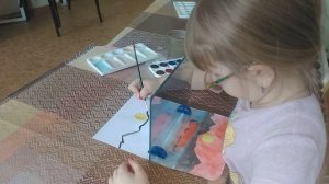 Мастер-класс_зеркальное рисование на копировальном планшете