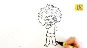 Антошка.Мультик рисунок раскраска.Рисунок Антошка.