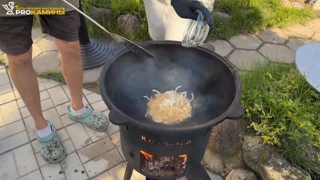 Готовим на казане Тушеную картошку