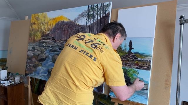 2-этап, Ахки- т1ай, Беной, Ножай- Юрт, Пятигорск маслом на холсте. Зилавди Яшуркаев. смотреть онлайн