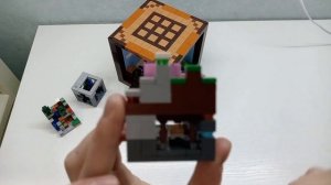 Обзор Лего Minecraft Верстак!