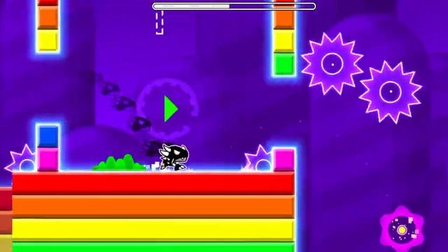 почти прошёл geometrical dominator в Geometry dash