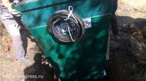 монтаж станции биологической очистки Юнилос Астра 4