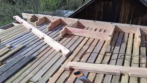 Начало сборки крыши