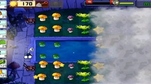 как пройти 7 уровень ночной бассейн в plants vs zombies