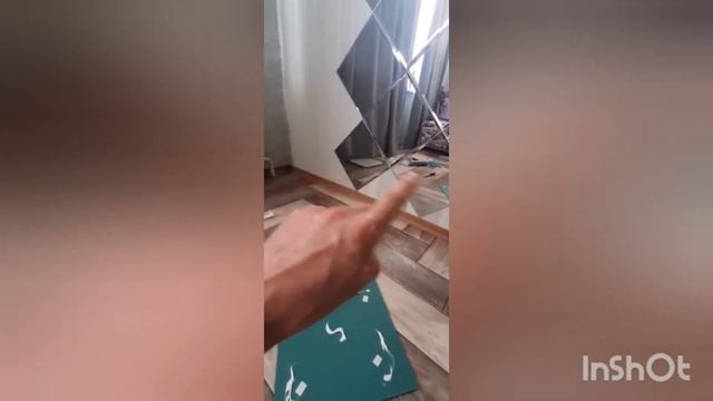 зеркальная плитка на обои....клеим... смотреть онлайн