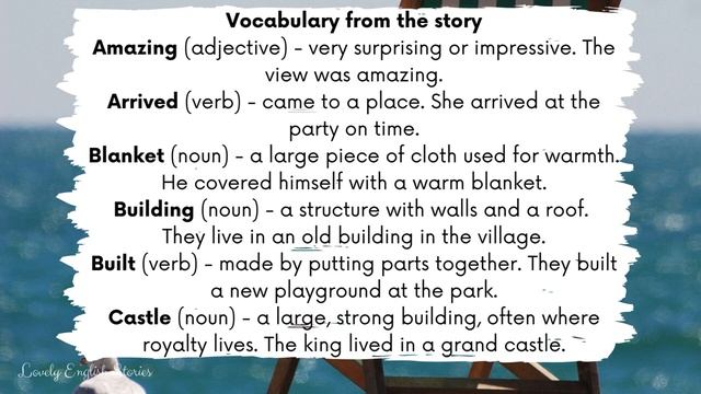 BEGINNER ENGLISH STORY 🌊A Day at the Beach A2 - B1   Level 4   English Listening  & Reading Practic