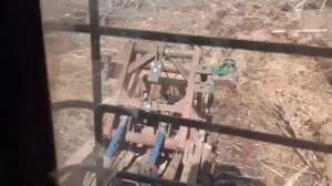 Пашем делянку трактором ТДТ-55  с Плугом лесным ПЛ 1-1