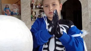делаем голову Санса папье-маше третья часть