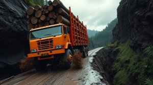 ОН ЕЛЕ ДЕРЖИТЬСЯ! Огромный Грузовик Над Обрывом на Самом Опасном Бездорожье