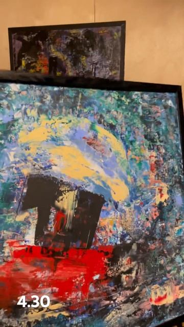 19 марта 4.30. Смена картины на мольберте. Масло, оргалит, смотреть онлайн