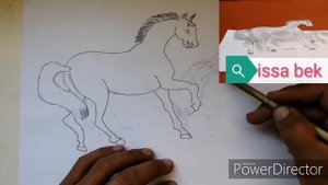 Как рисовать 3D лошадь