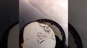 Посадка на авианосец.Вид из кабины пилота.