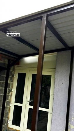 Навес к дому_ односкатные в Донецке