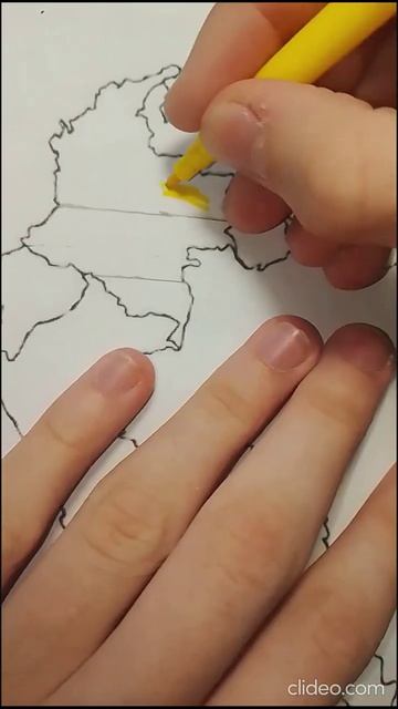 Рисую Колумбию на карте Южной Америки #flag #map #columbia #countries #shorts смотреть онлайн