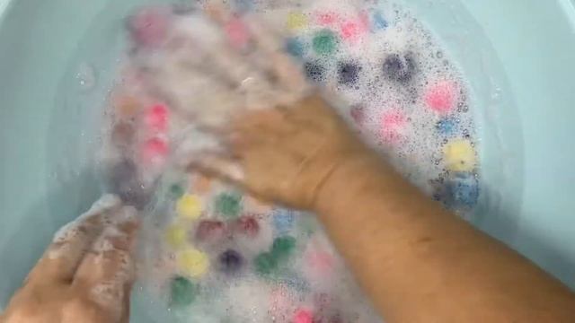 Asmrsoap. Сухое и традиционное мыление цветных мыльных шариков😻💝, все для вашего релакса