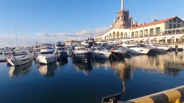 СОЧИ- Морской Вокзал/ Морской Порт. Прекрасная Погода + смотреть онлайн