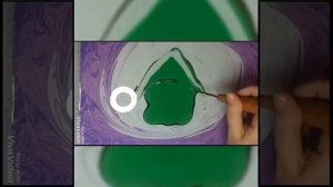 Домик. Рисуем в технике эбру