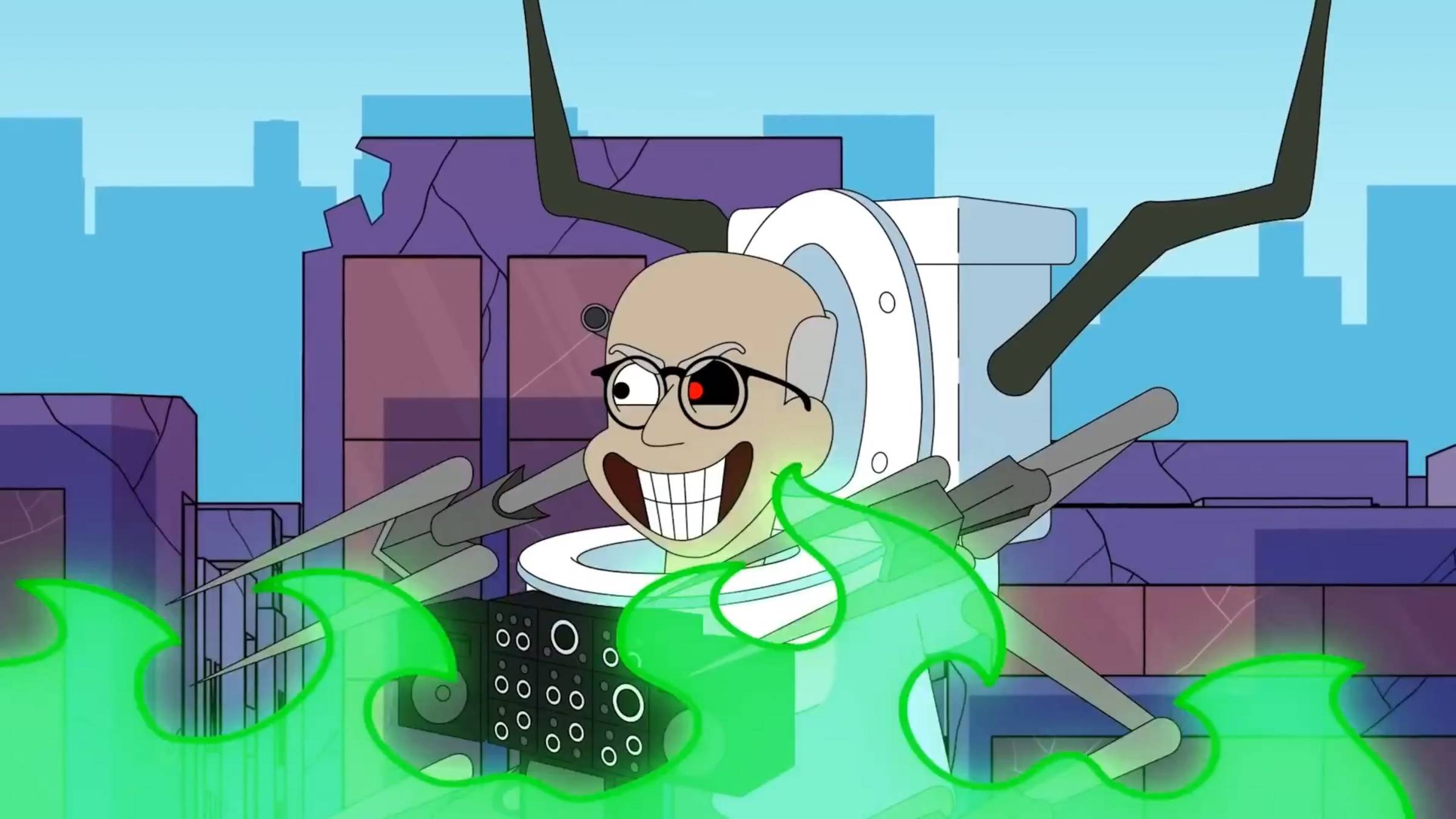Кто такой Компьютермен и откуда он появился Скибиди Туалет, Анимация Мультик смотреть онлайн