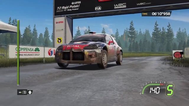 WRC 5 FIA World Rally Championship прохождение карьеры часть 72 (PS4) смотреть онлайн
