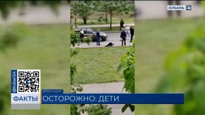 Второй ребенок за сутки попал под машину на проспекте Знаменского в Краснодаре