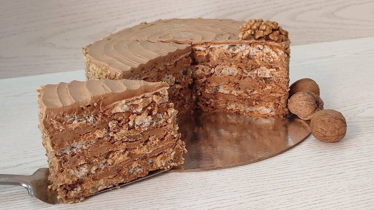 знаменитый НЕРЕАЛЬНО ВКУСНЫЙ торт КОРОЛЕВСКИЙ! Без муки и глютена! Ореховый торт!