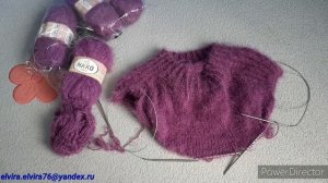 ДЖЕМПЕР РЕГЛАН СВЕРХУ/НОВЫЙ ПРОЦЕСС/ВЯЗАНИЕ СПИЦАМИ