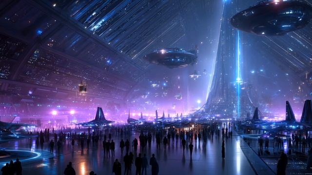 Космическая Станция Космическая песня Звёздный Путь 4K
