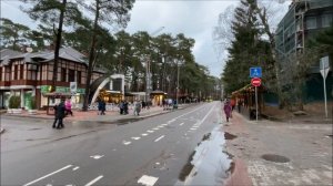 Старый Новый год приходит в курортный Светлогорск. Обзор улиц и пляжа 12.01.2025, версия для youtube