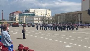 Арина Гашина - участие в параде Победы г. Ставрополь 9 мая 2025