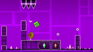 Я прохожу первый уровень в игре geometry