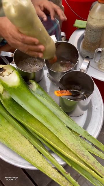 Коктейль из алоэ вера. #food #еда #streetfood #cooking #вкуснопрост смотреть онлайн