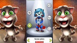 Говорящий Кот Том.Мультик игра для детей.Детский канал.talking tom and angela.