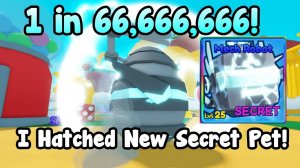 I Hatched New Secret Pet Mech Robot In Bubble Gum Simulator INFINITY!