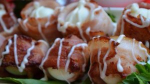 Перепелиные яйца в беконе