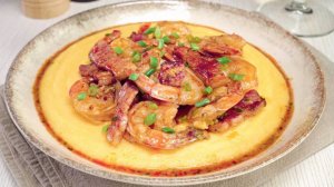КУКУРУЗНАЯ КАША C КРЕВЕТКАМИ И БЕКОНОМ. Вкусный ужин за 15 минут. Рецепт от Всегда Вкусно!